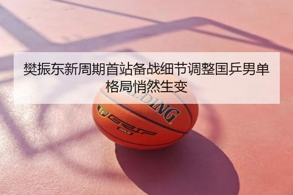 樊振东新周期首站备战细节调整国乒男单格局悄然生变